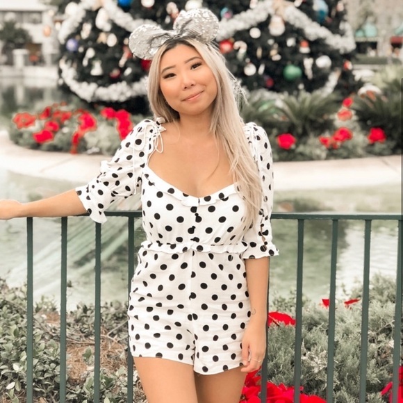 NWT For Love and lemons Lexington Romper 🍋 Sm - Picture 6 of 12